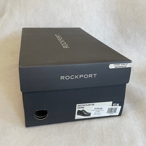 Rockport Men\'s Shoes Dustyn Plain Toe Black 13 Medium, Original Retail $125.00 main image 4